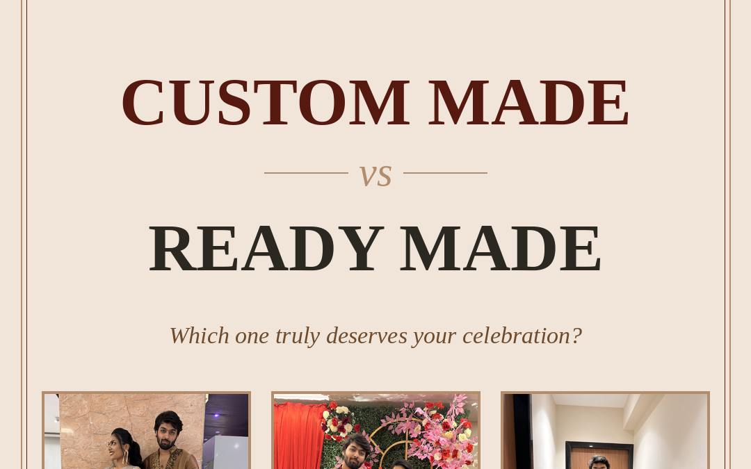 Customized outfits vs readymade outfits comparison by Rupam Sarees